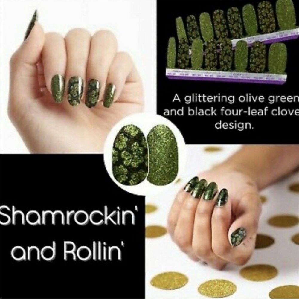 Color Street Shamrockin’ and Rollin’ Nail Polish Strips